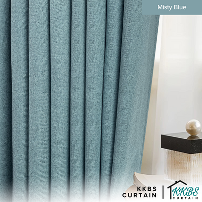 Mizuka 100% Blackout Curtain Ready Made Extra Width