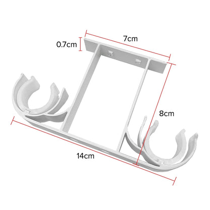 Morandy Curtain Rod Double Ceiling Bracket - Pearl White