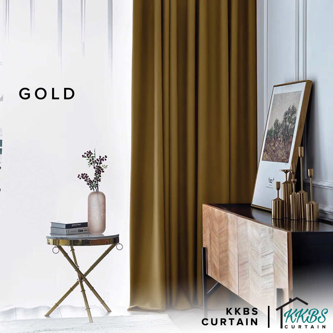 [BUY 1 FREE 1] Luxeria 90% Blackout Curtain Ready Made