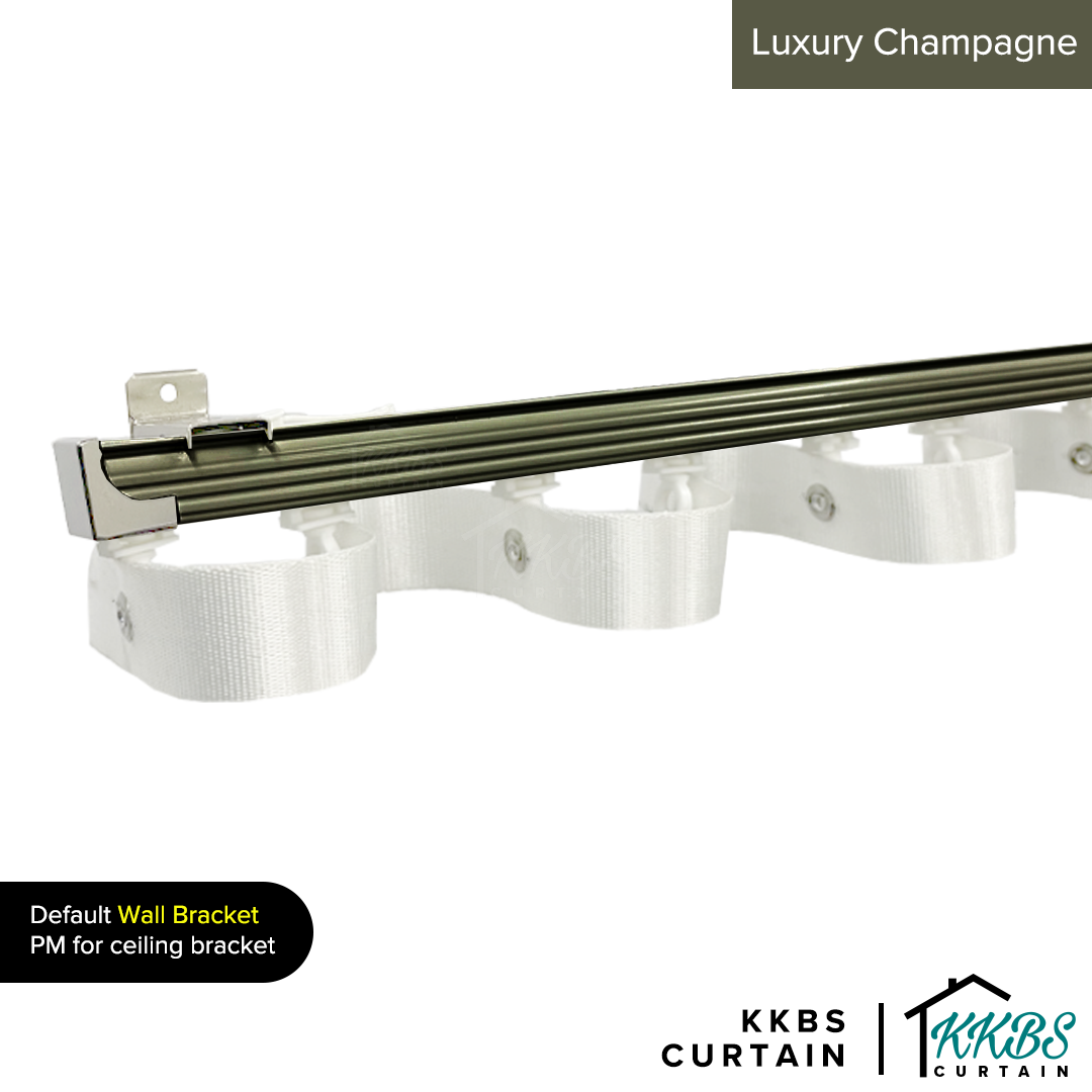 Verody Heavy Duty S Fold / French Pleat Track Double Complete Set