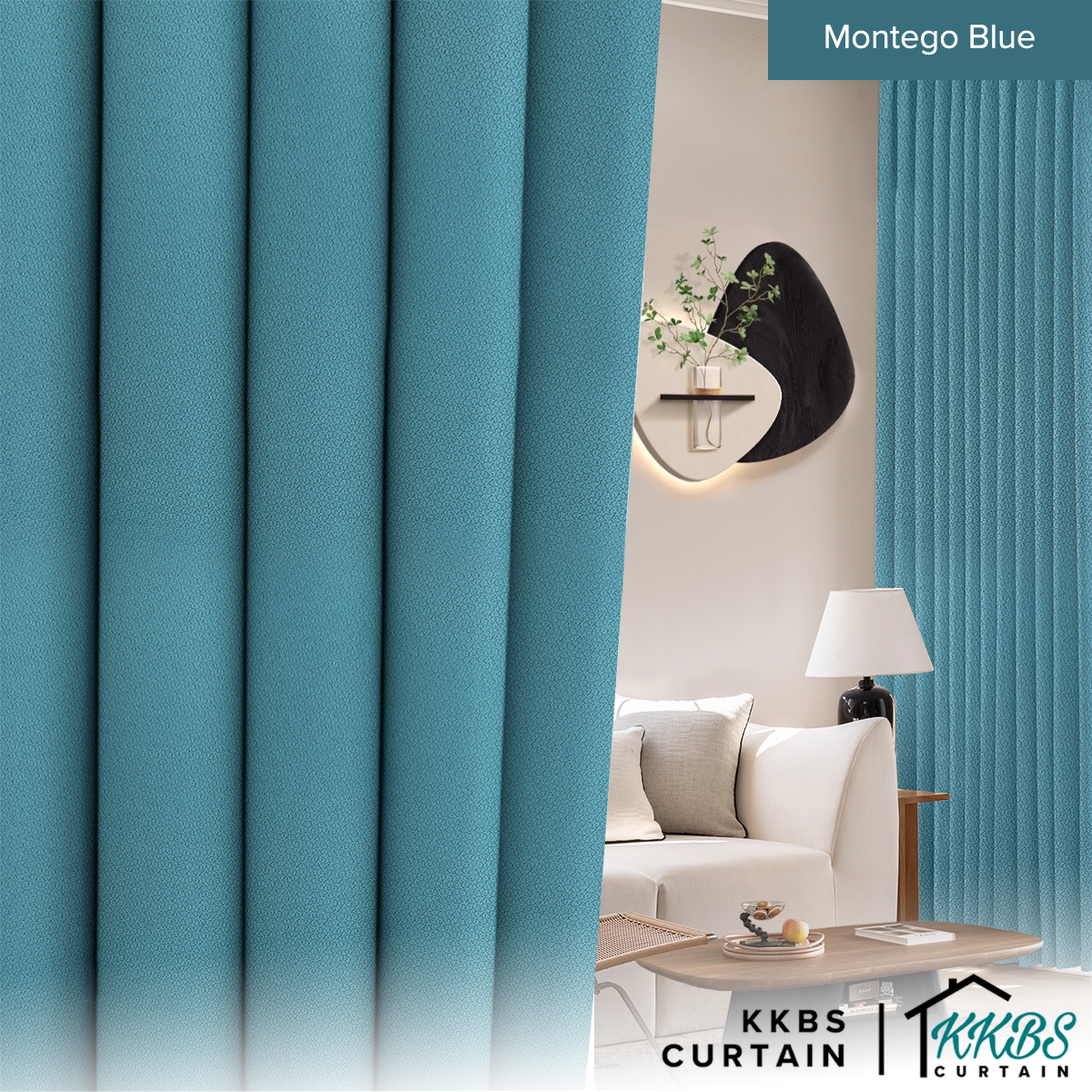 [RM88 HUAT HUAT DEALS] Morina 85-95% Blackout Curtain Ready Made