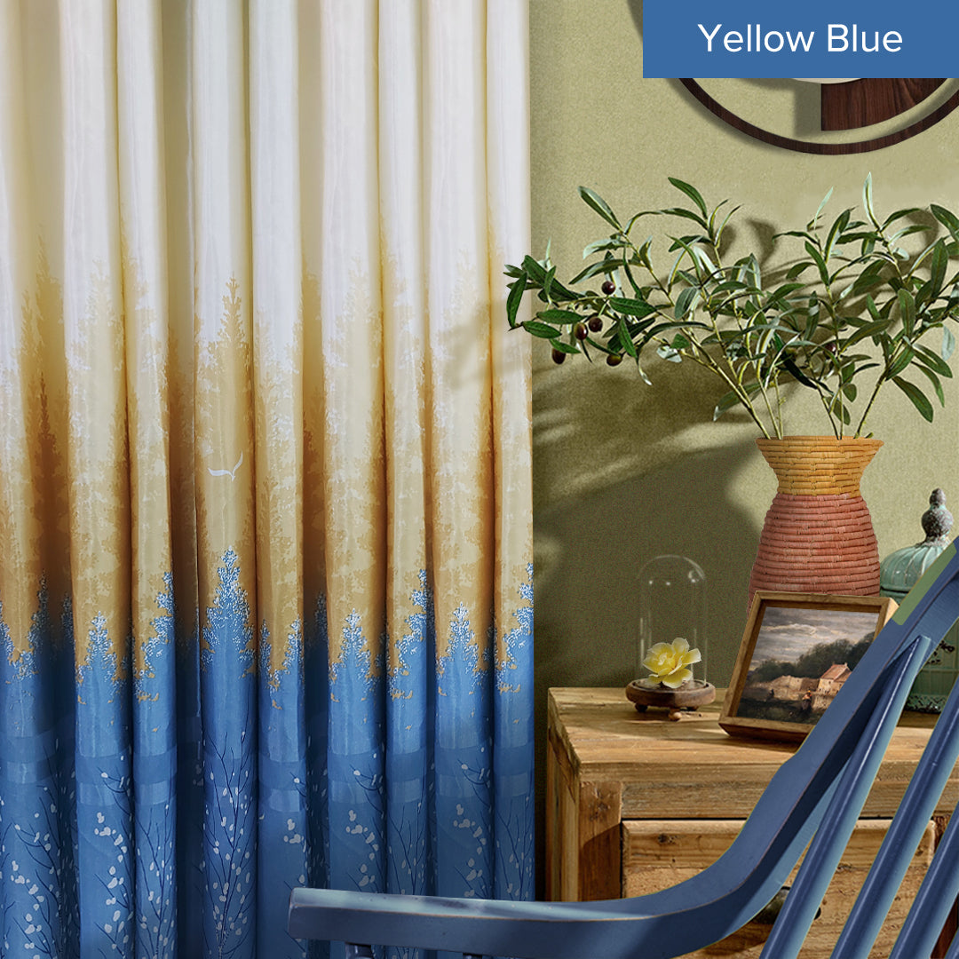 [BUY 1 FREE 1]  Derica Semi Blackout Curtain Ready Made
