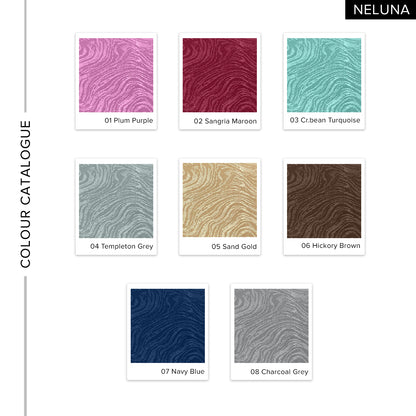 Neluna Semi Blackout Curtain Ready Made - Extra Width