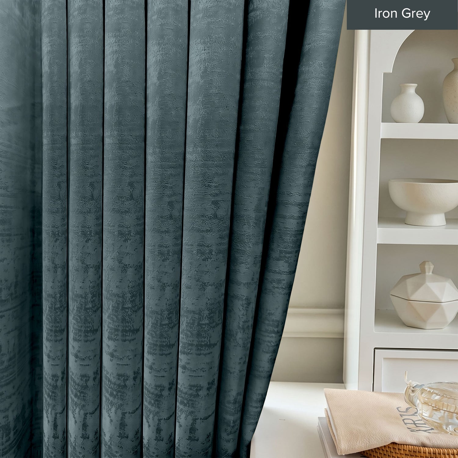 Jorica 85-95% Blackout Curtain Ready Made - Extra Width