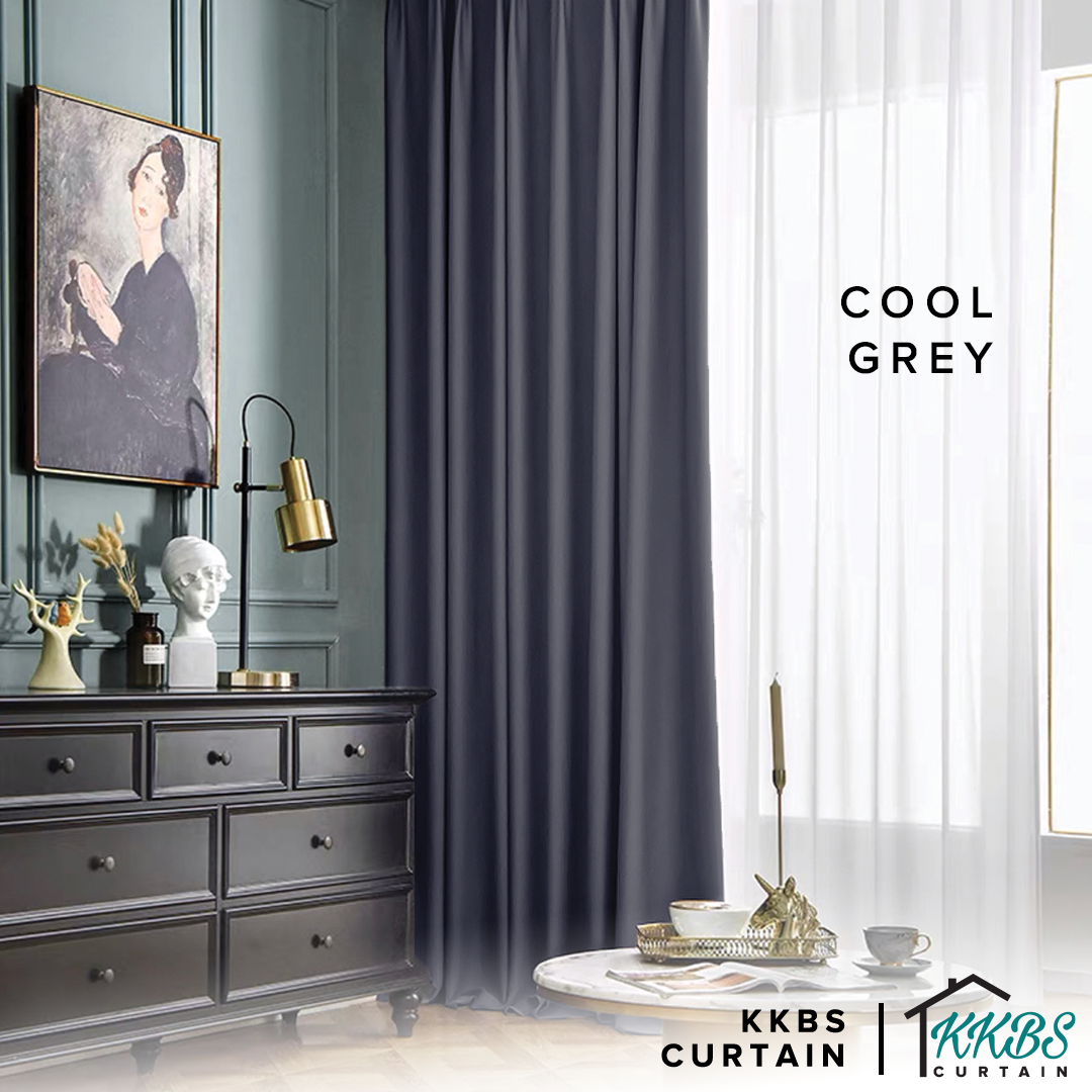 [BUY 1 FREE 1] Luxeria 90% Blackout Curtain Ready Made