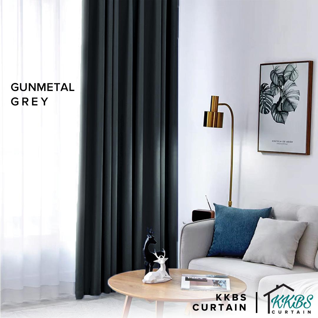 [BUY 1 FREE 1] Luxeria 90% Blackout Curtain Ready Made