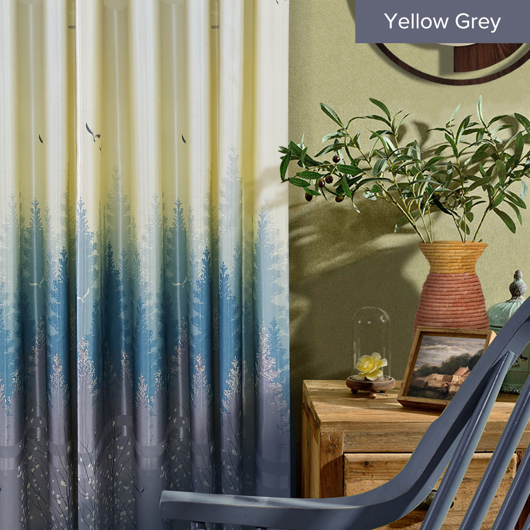 [BUY 1 FREE 1]  Derica Semi Blackout Curtain Ready Made