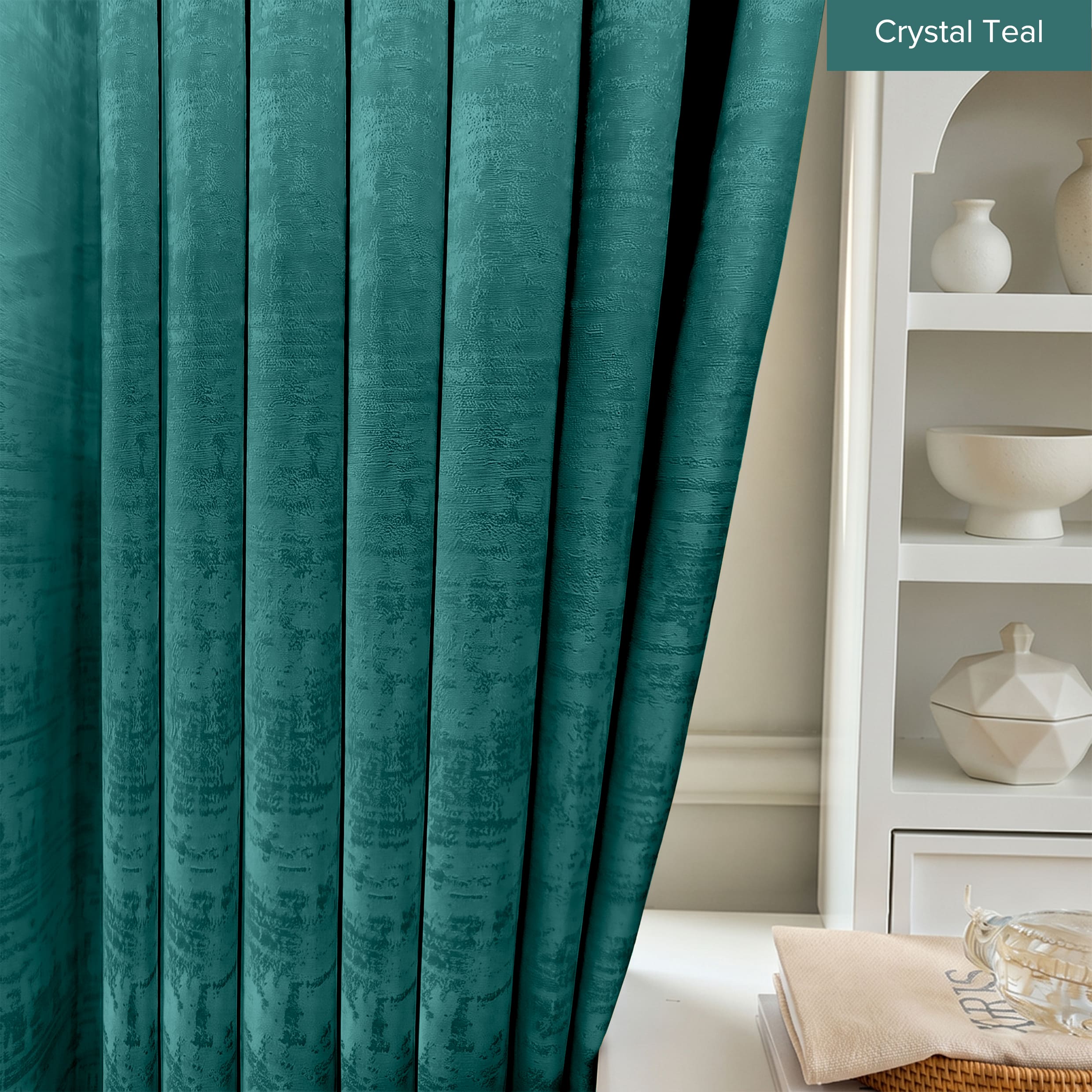 Jorica 85-95% Blackout Curtain Ready Made - Standard Width