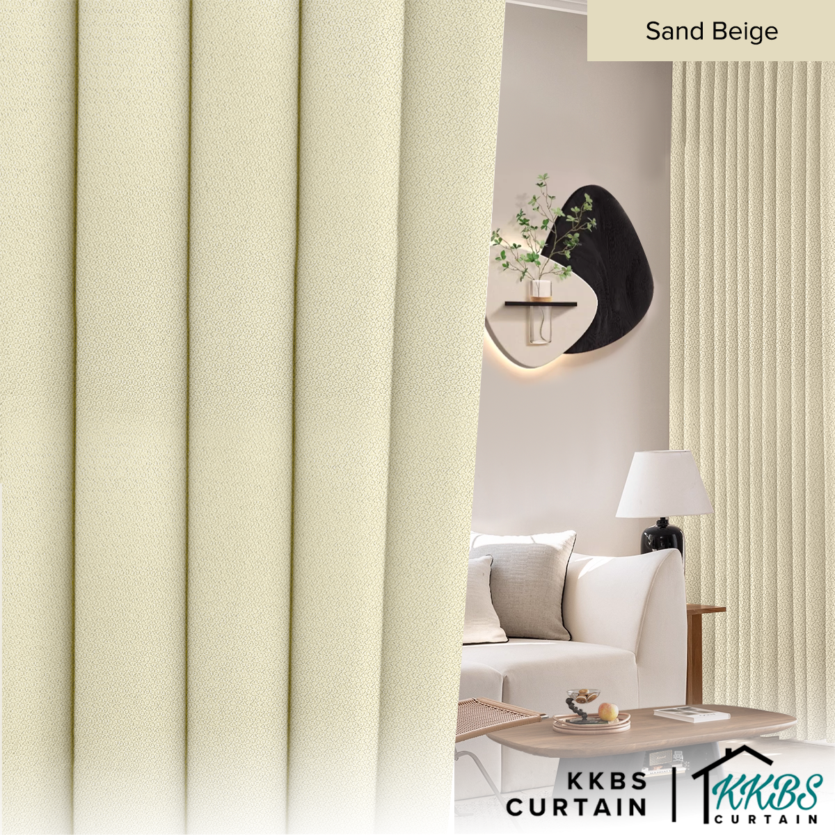 [RM88 HUAT HUAT DEALS] Morina 85-95% Blackout Curtain Ready Made