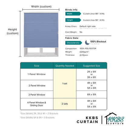 Renato 26mm Blackout Honeycomb Blinds Custom Made