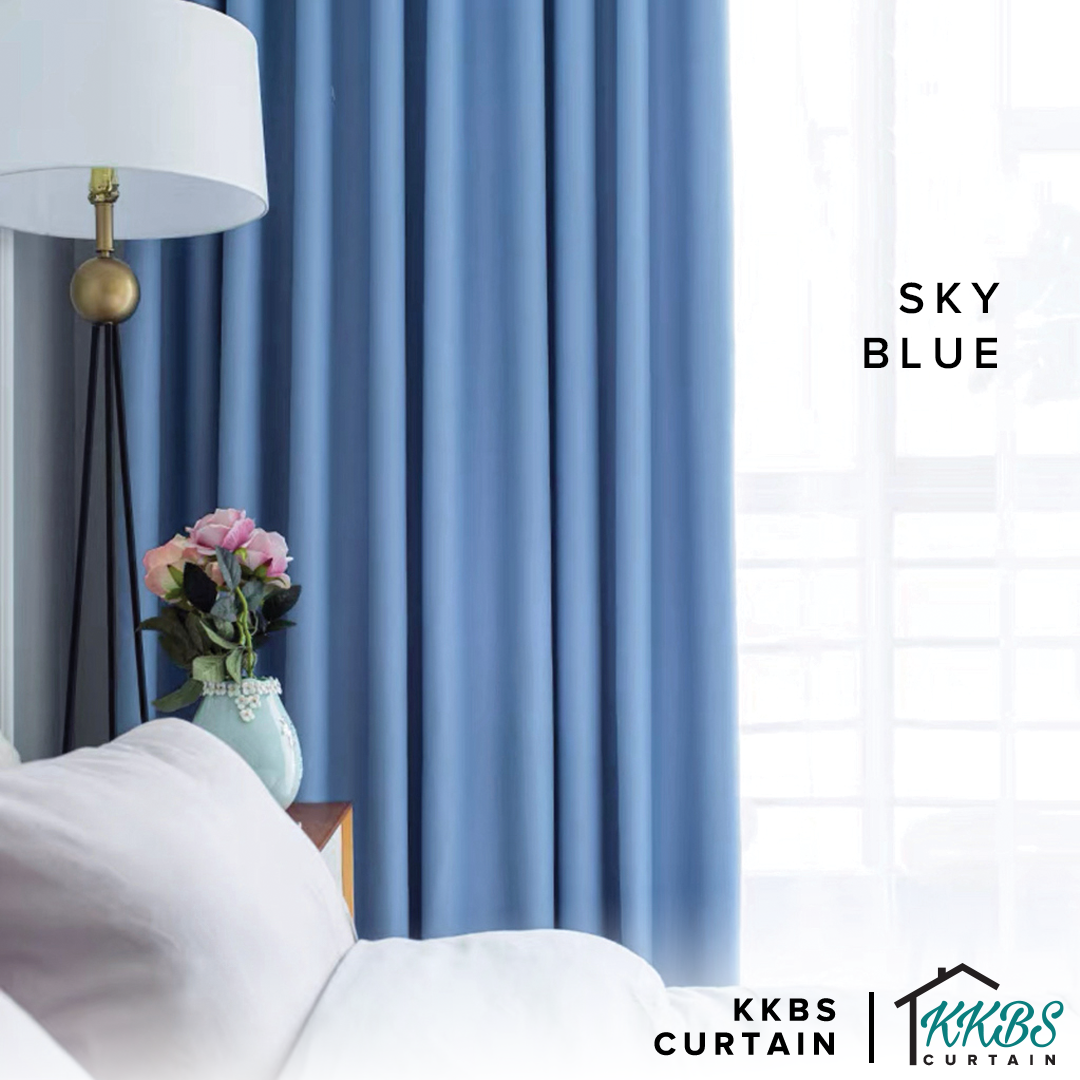 [BUY 1 FREE 1] Luxeria 90% Blackout Curtain Ready Made