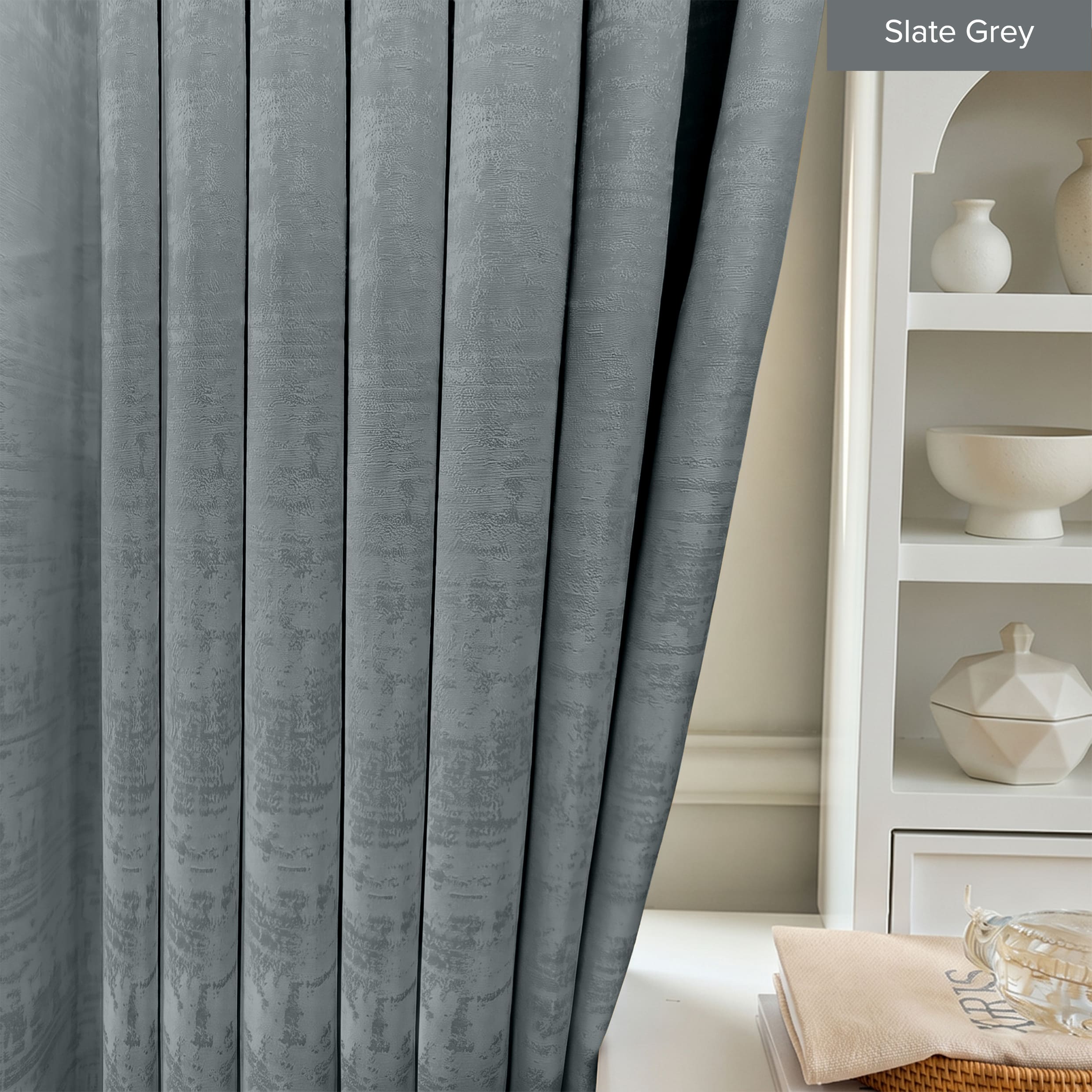 Jorica 85-95% Blackout Curtain Ready Made - Extra Width