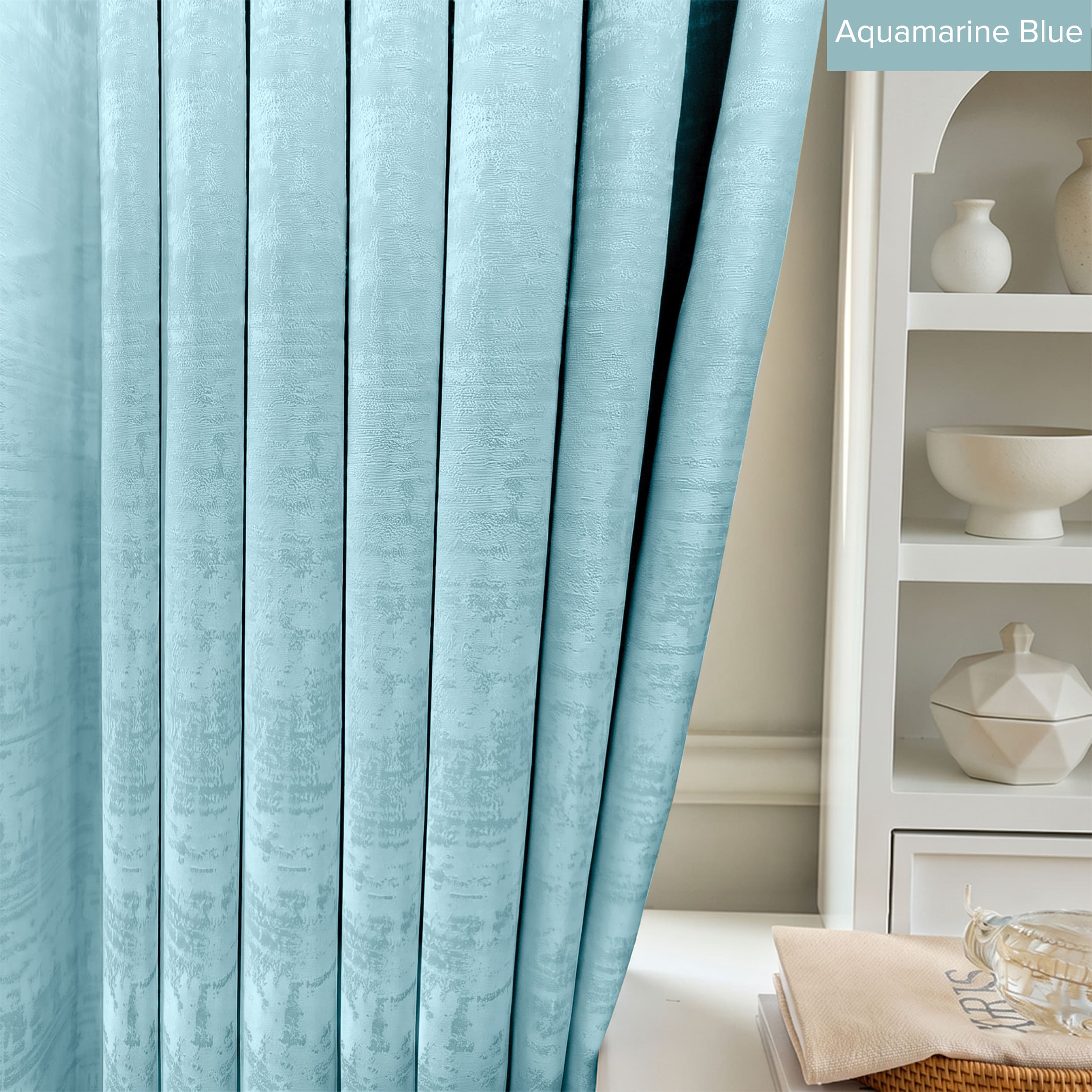 Jorica 85-95% Blackout Curtain Ready Made - Extra Width
