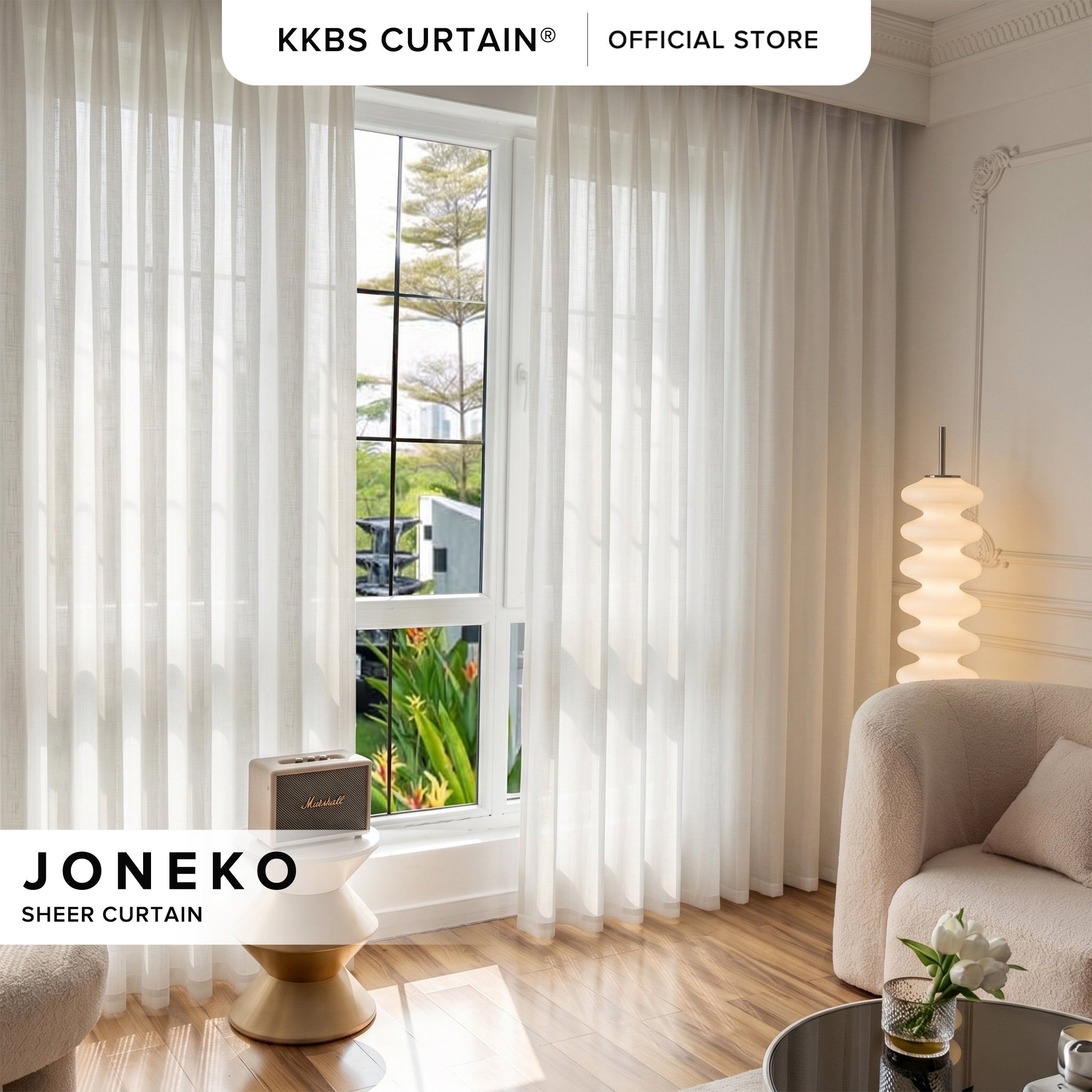 Joneko Sheer Curtain Custom Made