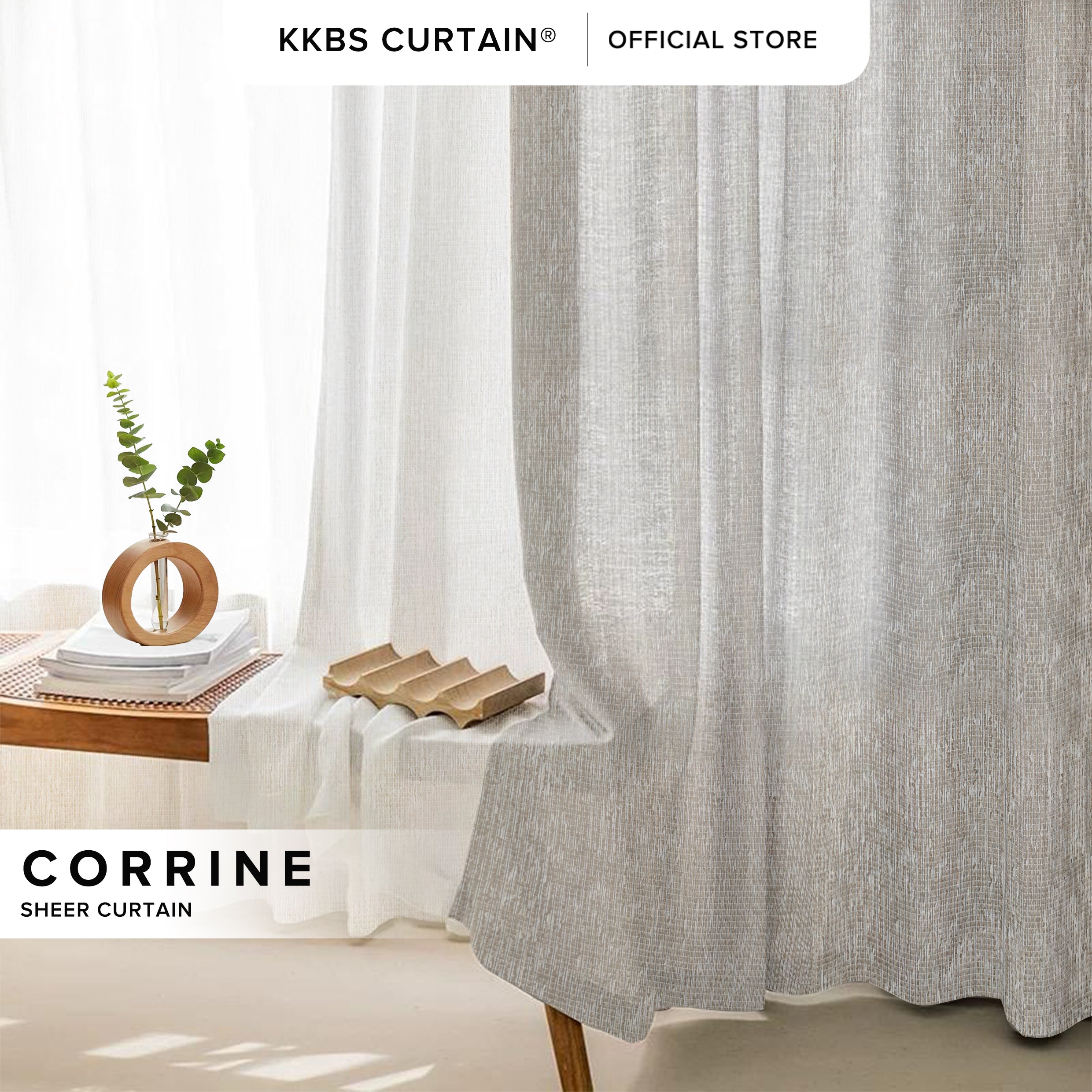 Corrine Sheer Curtain Custom Made