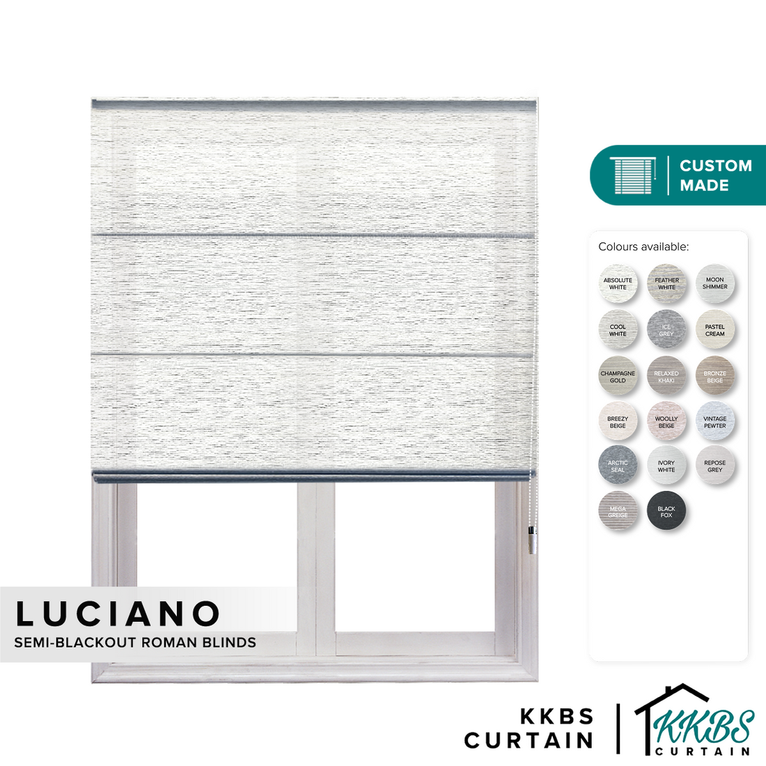 Luciano Semi Blackout Roman Blinds Custom Made Page 2