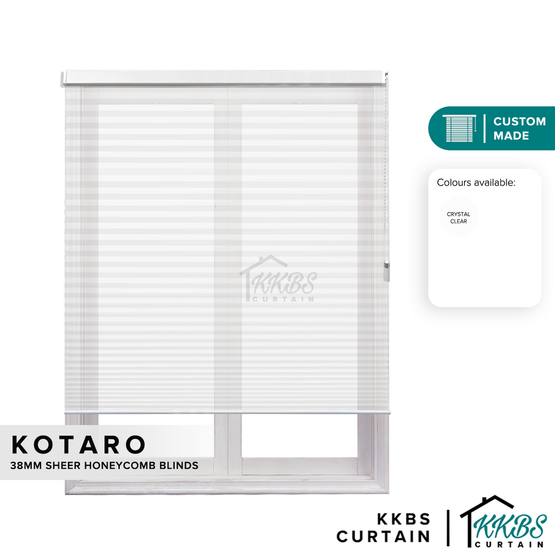 Kotaro 38mm Sheer Honeycomb Blinds Custom Made