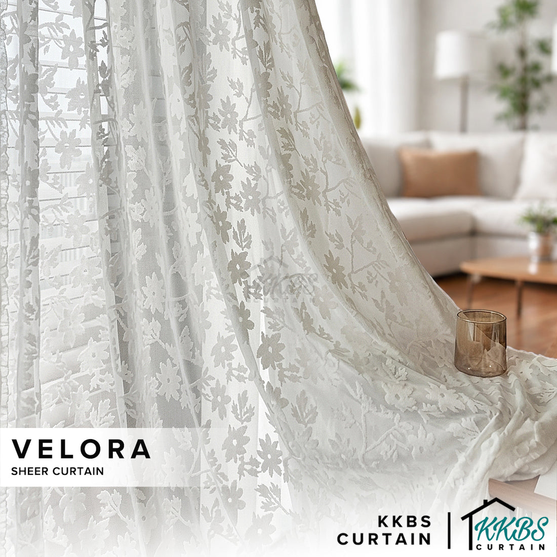 Velora Sheer Curtain / Net Curtain Ready Made French Pleat Hook &amp; Ring Eyelet