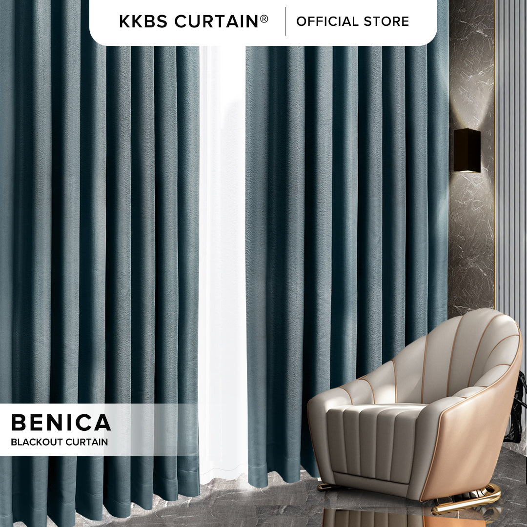 Benica 100% Blackout Curtain Ready Made