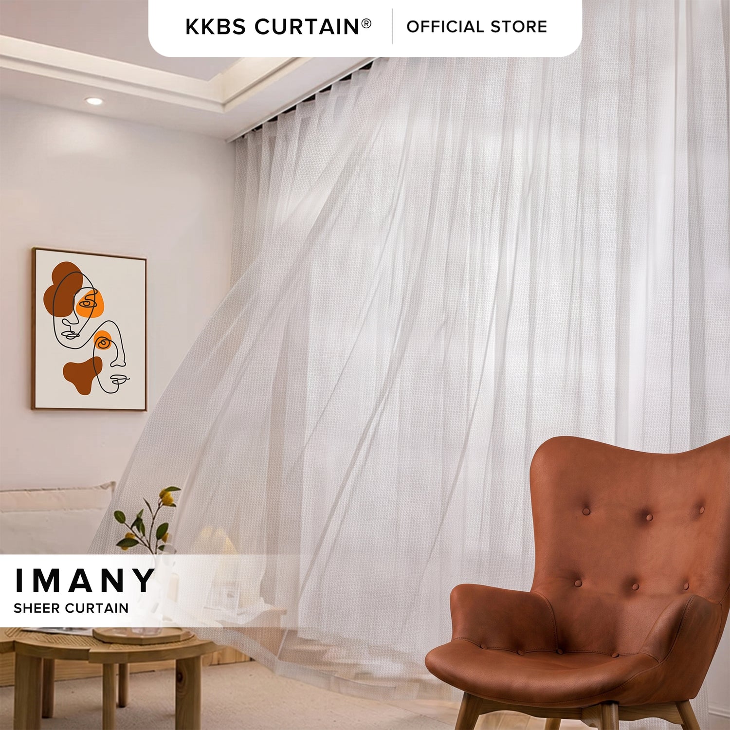 Imany Sheer Curtain Custom Made