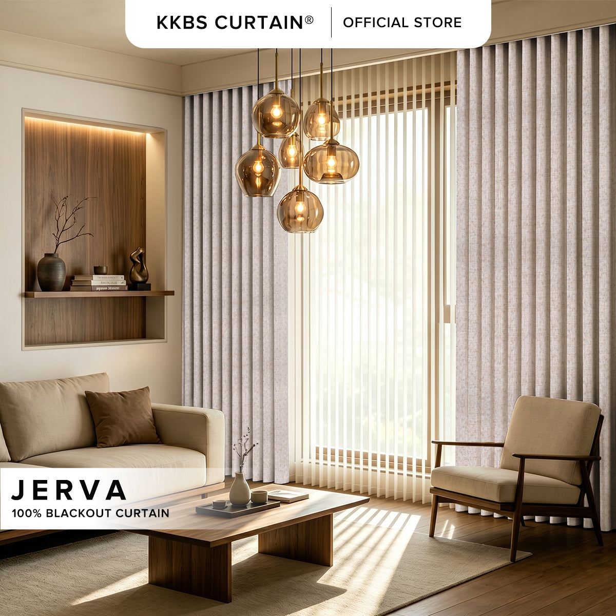 Jerva Blackout Curtain Custom Made