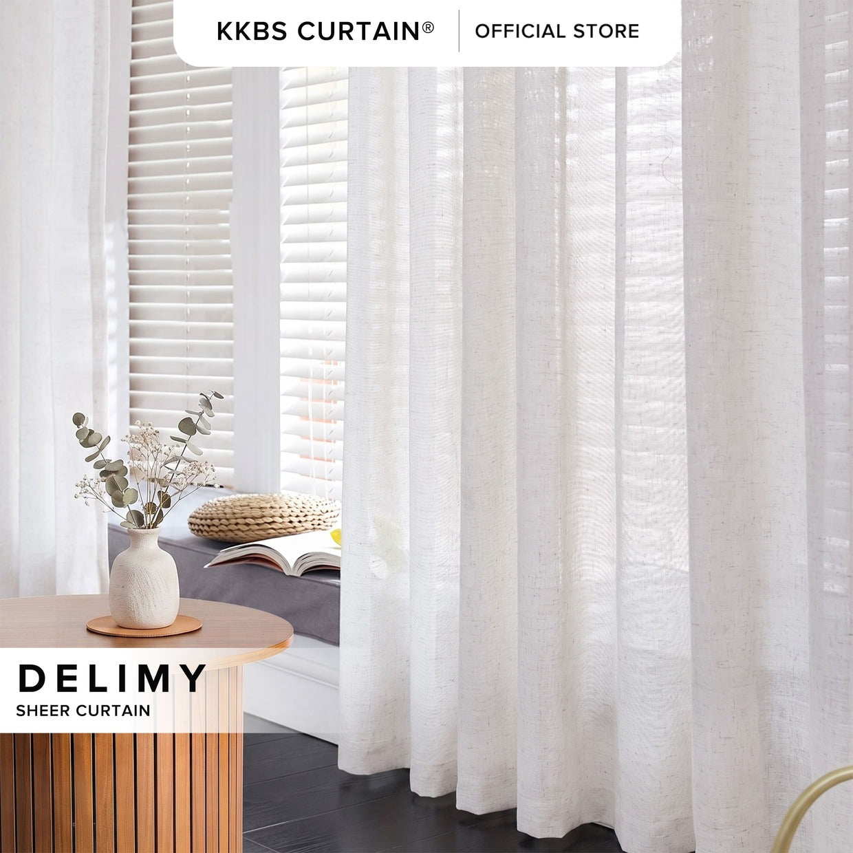 Delimy Sheer Curtain Custom Made