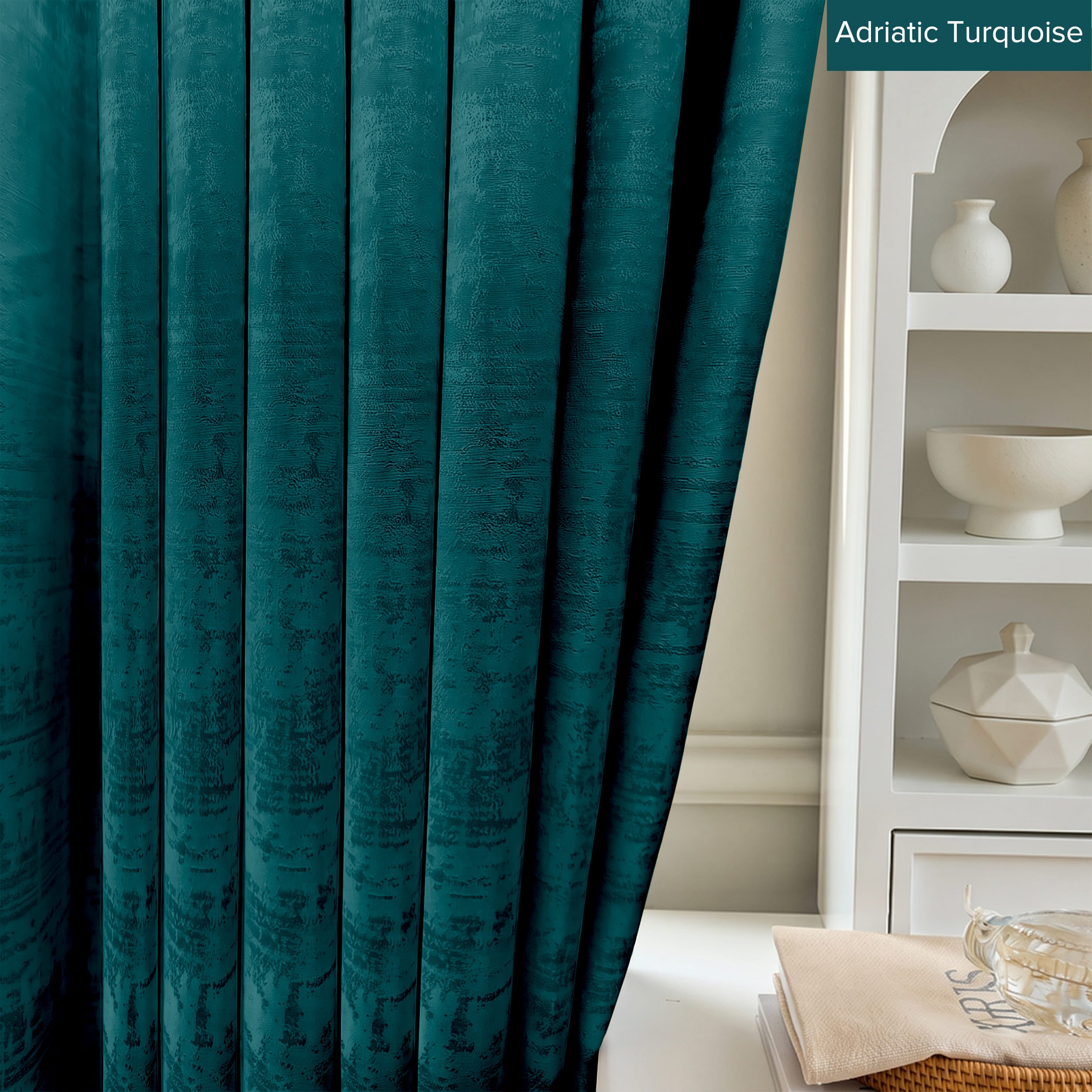 Jorica 85-95% Blackout Curtain Ready Made - Extra Width