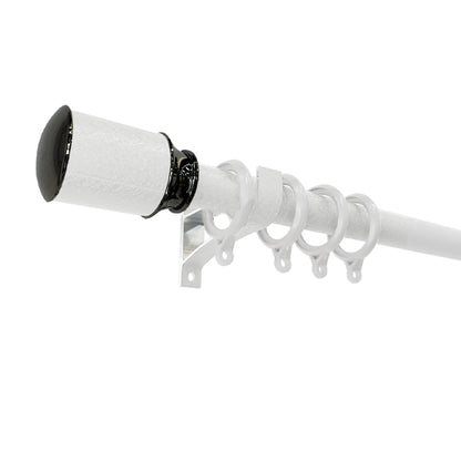 Luxstony Curtain Rod Finial / End Cap Porcelain White