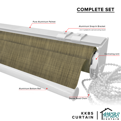 Rufino 100% Blackout Roller Blinds Custom Made