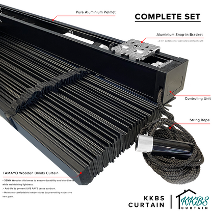 Tamayo 35mm Wooden Blinds Custom Made