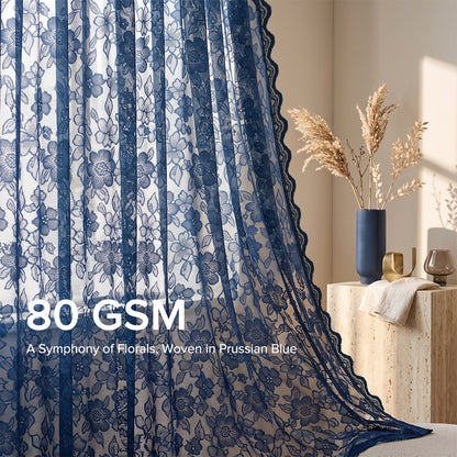 Camelia Lace Sheer Curtain Ready Made