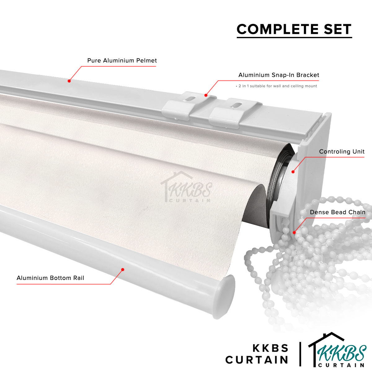 Bellino 100% Blackout Roller Blinds Custom Made