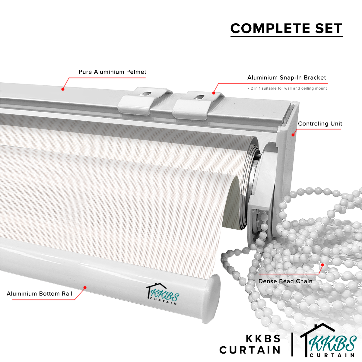 Akiko Sunscreen Roller Blinds Custom Made