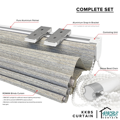 Luciano Semi Blackout Roman Blinds Custom Made Page 2