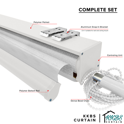 Palermo 100% Blackout Zebra Blinds Custom Made