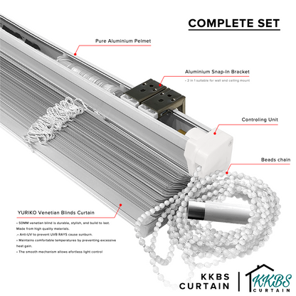 Yuriko 50mm Venetian Blinds Custom Made