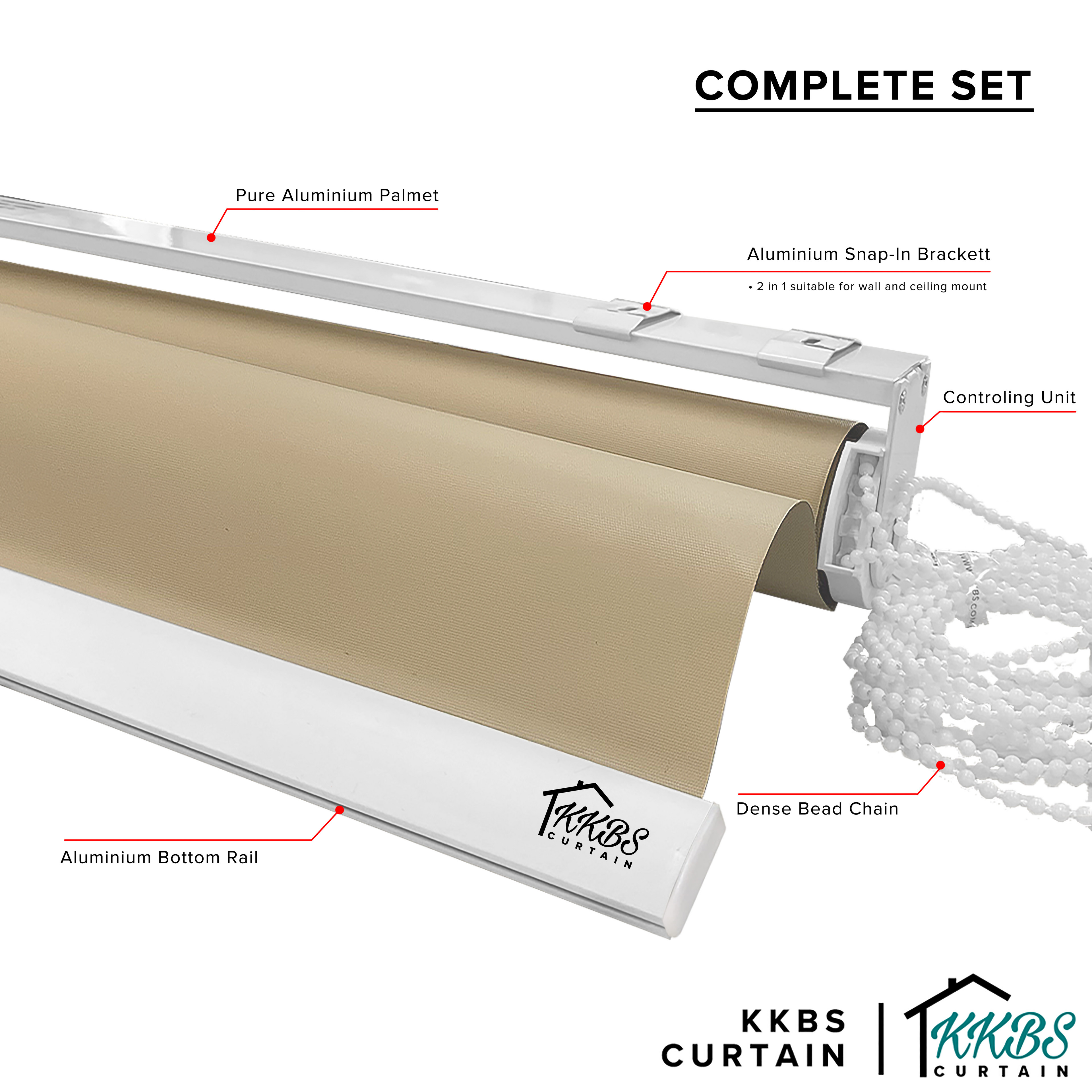 Lorenzo 100% Blackout  Roller Blinds Custom Made