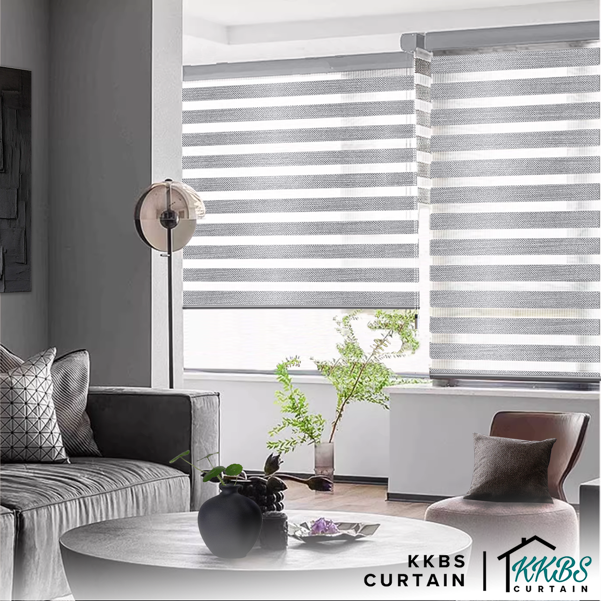 Harano 100% Blackout Zebra Blinds Custom Made