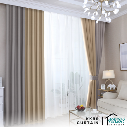 Canola 80%+ Blackout Curtain Minimalist Hook &amp; Eyelet