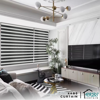 Kimiko Semi Blackout Zebra Blinds Custom Made