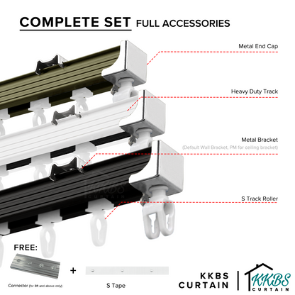 Verody Heavy Duty S Track Single Complete Set