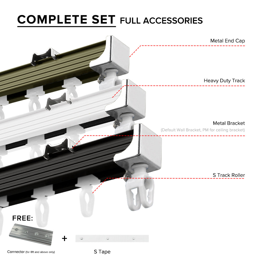 Verody Heavy Duty S Track Single Complete Set