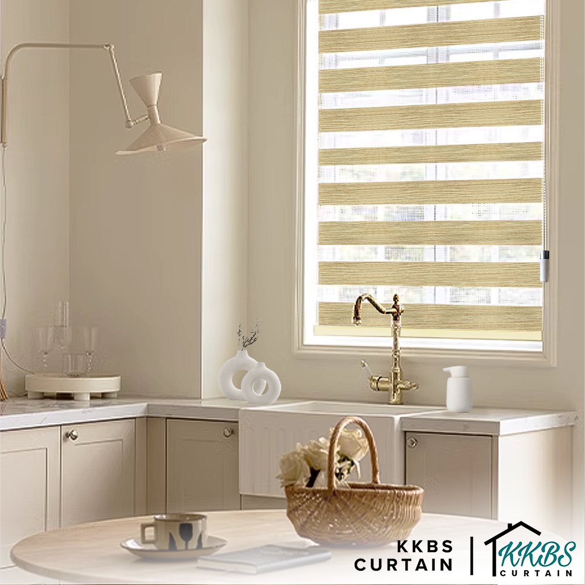 Emiko Semi Blackout Zebra Blinds Custom Made