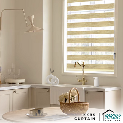 Emiko Semi Blackout Zebra Blinds Custom Made