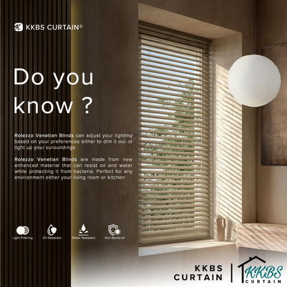 Rolezzo 25mm Venetian Blinds PVC Ready Made Complete Set