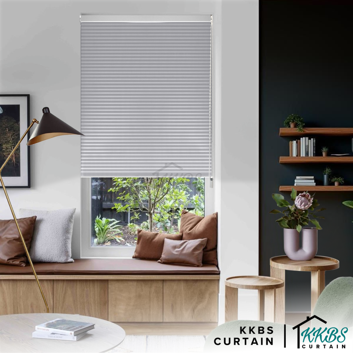 Boruto 38mm Blackout Honeycomb Blinds Custom Made