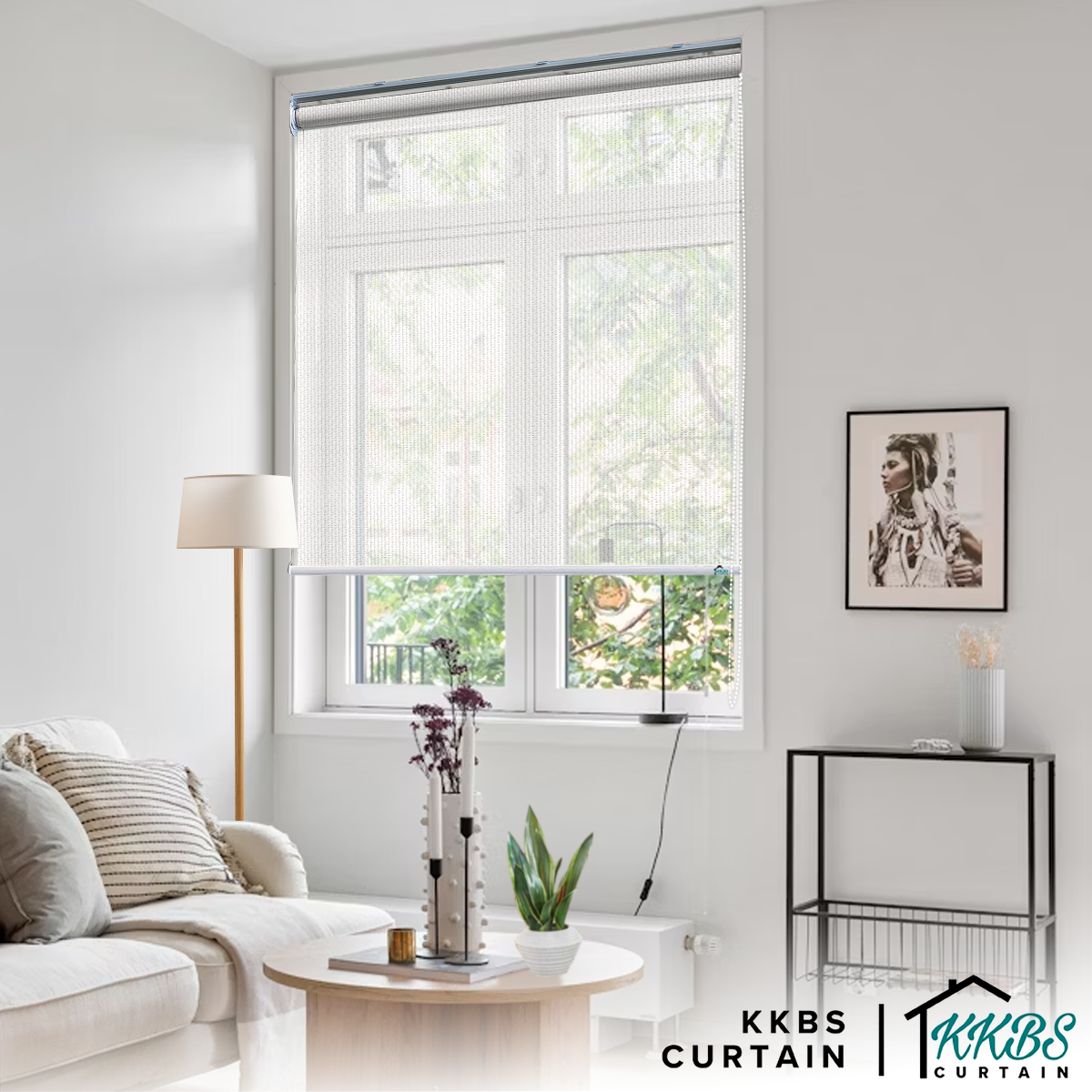 Akiko Sunscreen Roller Blinds Custom Made