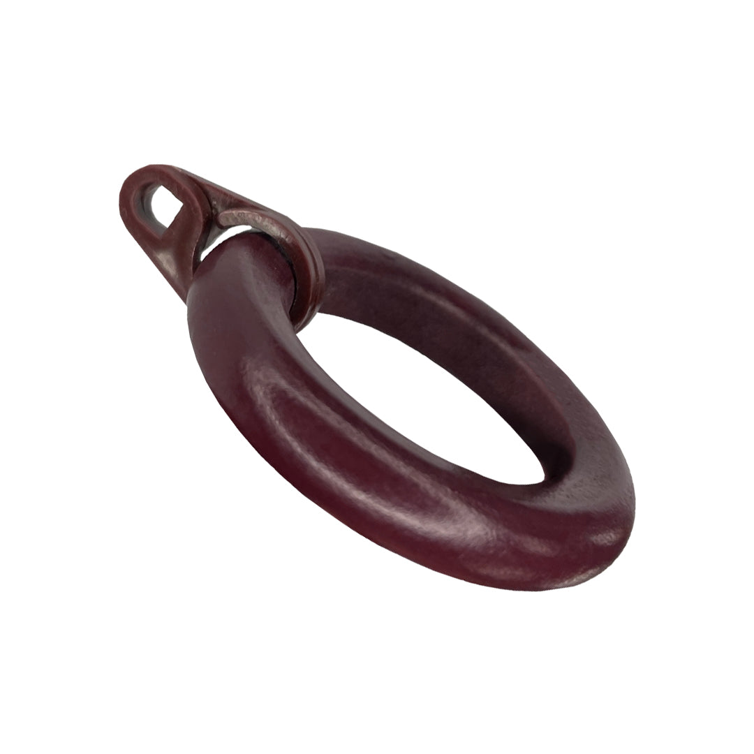 Cassedy Wooden Curtain Rod Ring Dark Merlot Colour