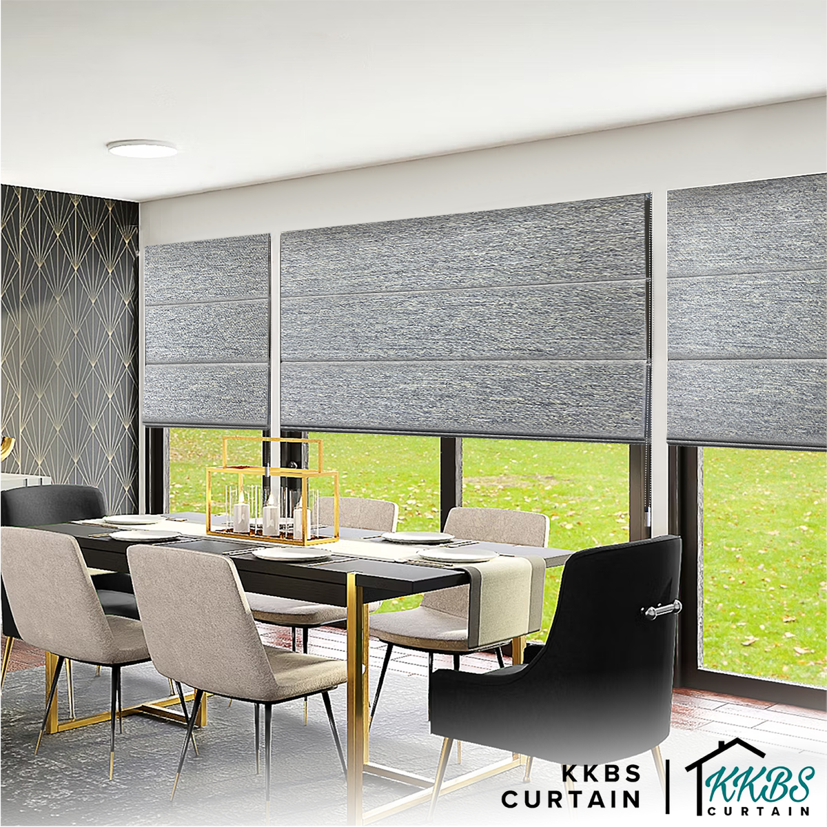 Sirocco Blackout Roman Blinds Custom Made