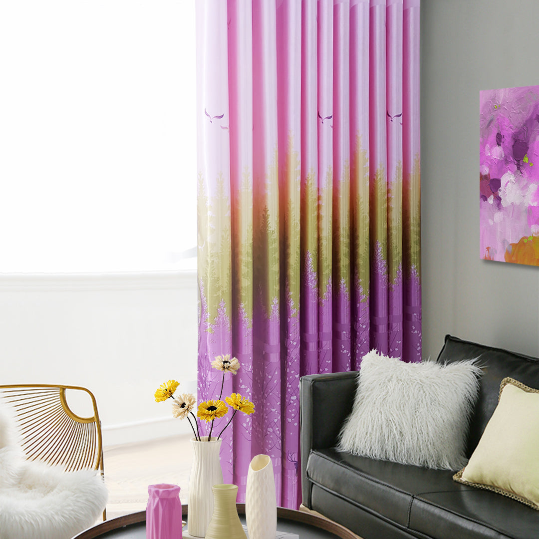 [BUY 1 FREE 1]  Derica Semi Blackout Curtain Ready Made